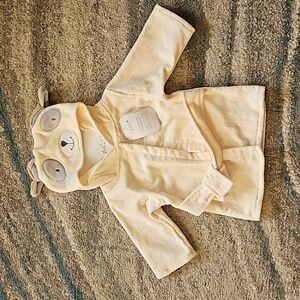 NWT Le Petit Baby Hooded Bath Robe 0‐ 12 months. Puppy Dog | UNISEX